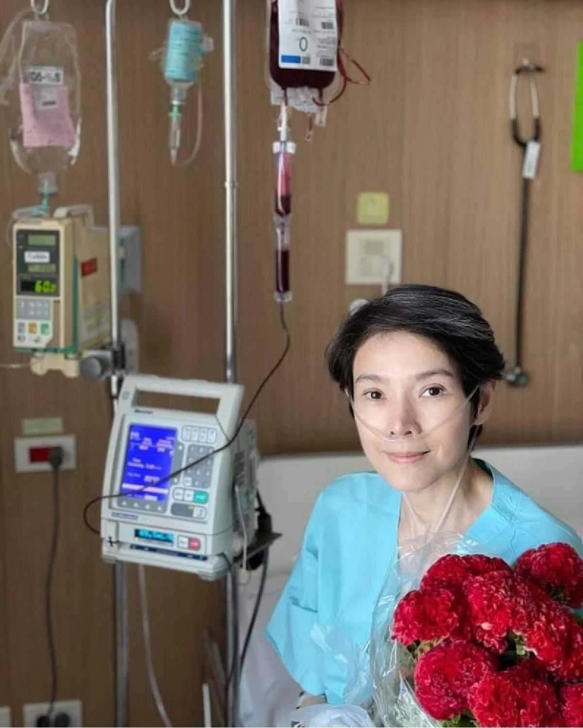 "นิ้ง กุลสตรี" จัดงานวันเกิดครบ 48 ปี แบบนิวนอร์มอล ในโรงพยาบาล 