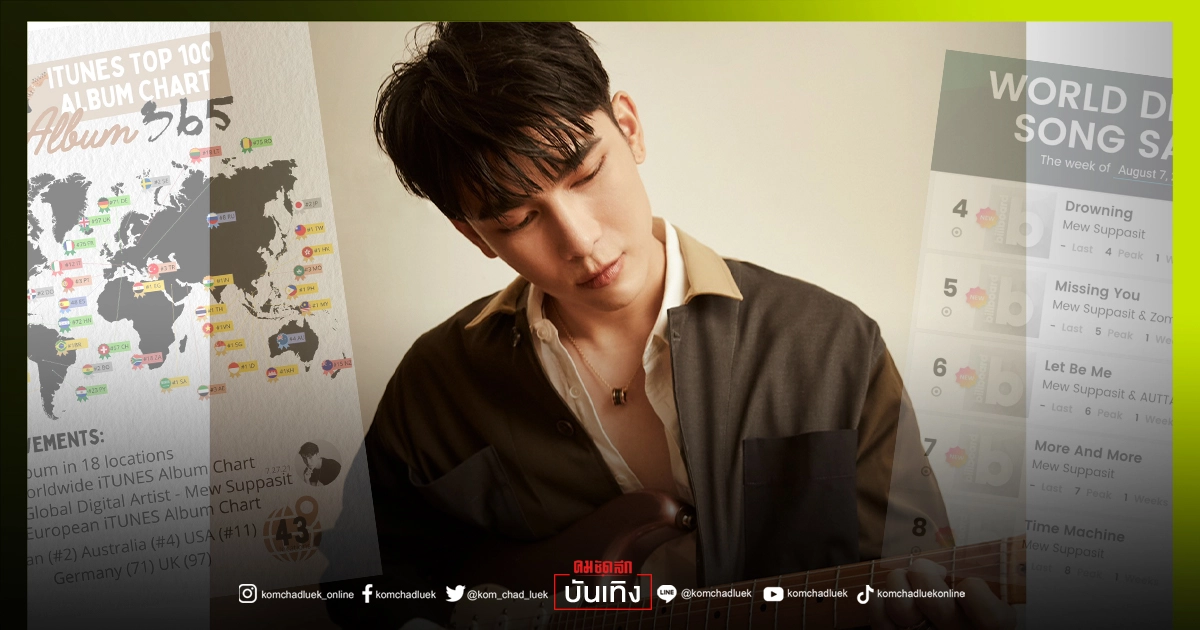 สุดปัง "มิว ศุภศิษฎ์" เปิดตัวอัลบั้มแรก ขึ้นชาร์ตบิลบอร์ด สุดปัง "มิว ศุภศิษฎ์" เปิดตัวอัลบั้มแรก ขึ้นชาร์ตบิลบอร์ด