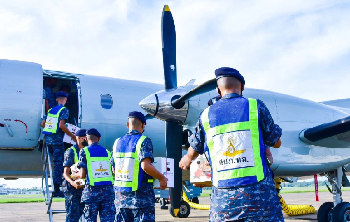 "ทอ." แจงปม เครื่องบิน SAAB 340 ขน "มังคุด-ลำไย" ทำภารกิจควบคู่ฝึกบิน 