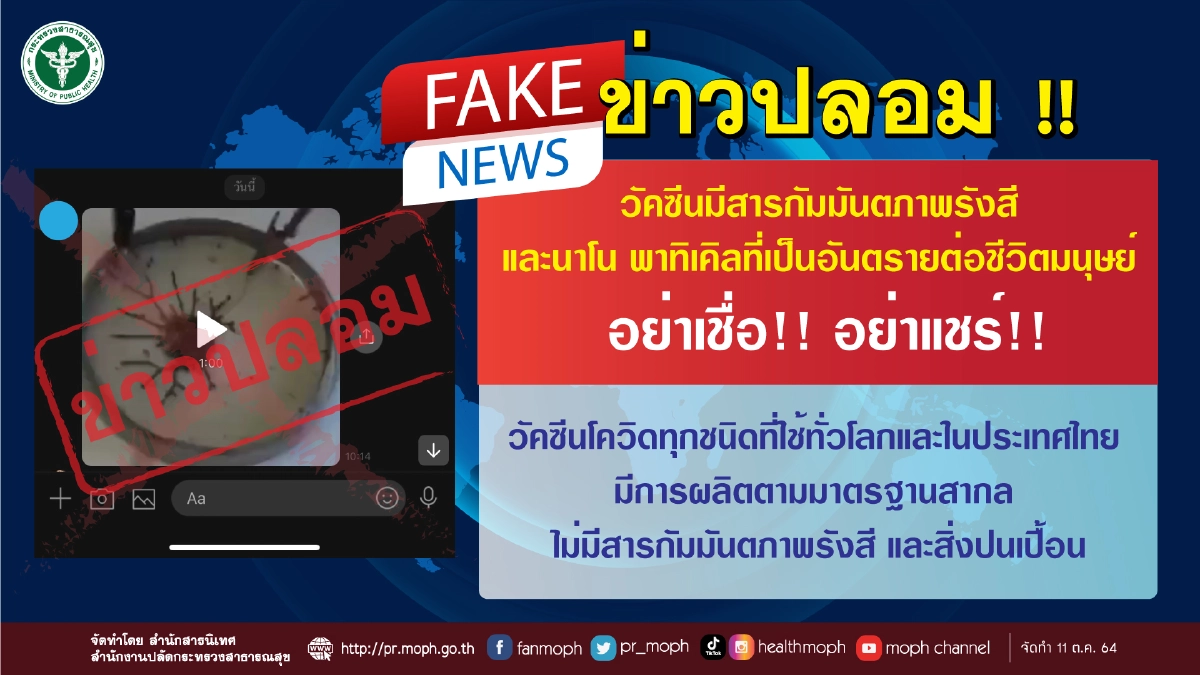 "วัคซีน mRNA" ไม่มีกัมมันตภาพรังสี นาโนพาร์ทิเคิล มีความปลอดภัย