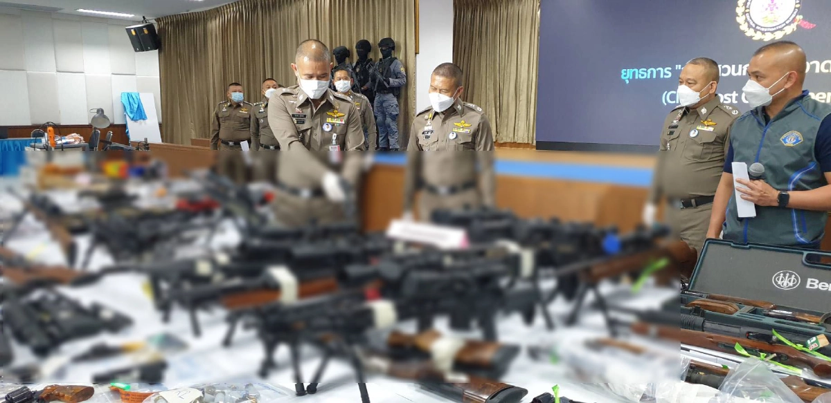 บช.ก. เปิดยุทธการกวาดล้าง "ปืนเถื่อน" ลุยค้น 126 ทั่วประเทศ ยึดกว่า 300 กระบอก