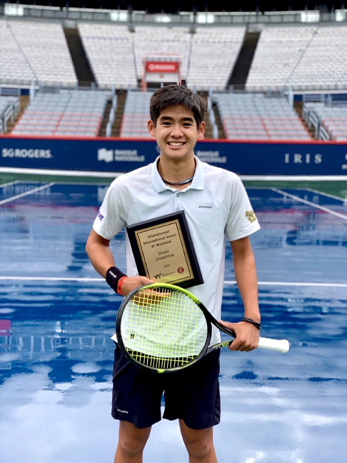 "ต้นไม้ - ธนภัทร นิรันดร" ผงาดแชมป์เทนนิสเยาวชนแคนาดา
