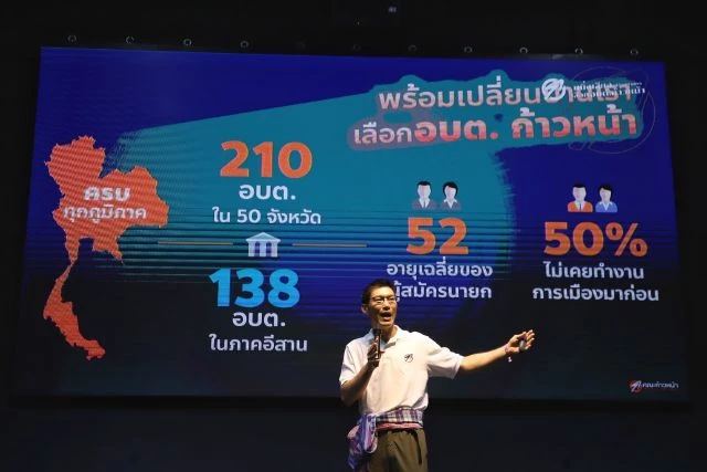 คณะก้าวหน้า "พ่ายแลนด์สไลด์" เลือกตั้งนายก อบต. ได้ 38 จากที่ส่ง 210 ที่นั่ง