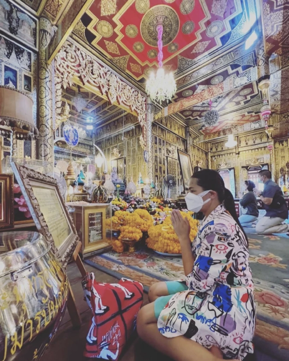 "สุนารี ราชสีมา" ไปวัดจุฬามณี ไหว้"ท้าวเวสสุวรรณ" ชาวเน็ตขอเลข 30/12/64