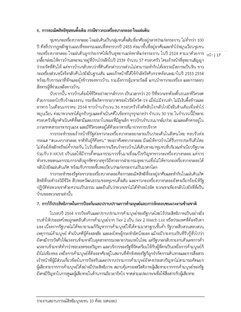 สสส. เผยแพร่สถานการณ์ "สิทธิมนุษยชน" ในไทยปี 64 พบถดถอยไปมาก
