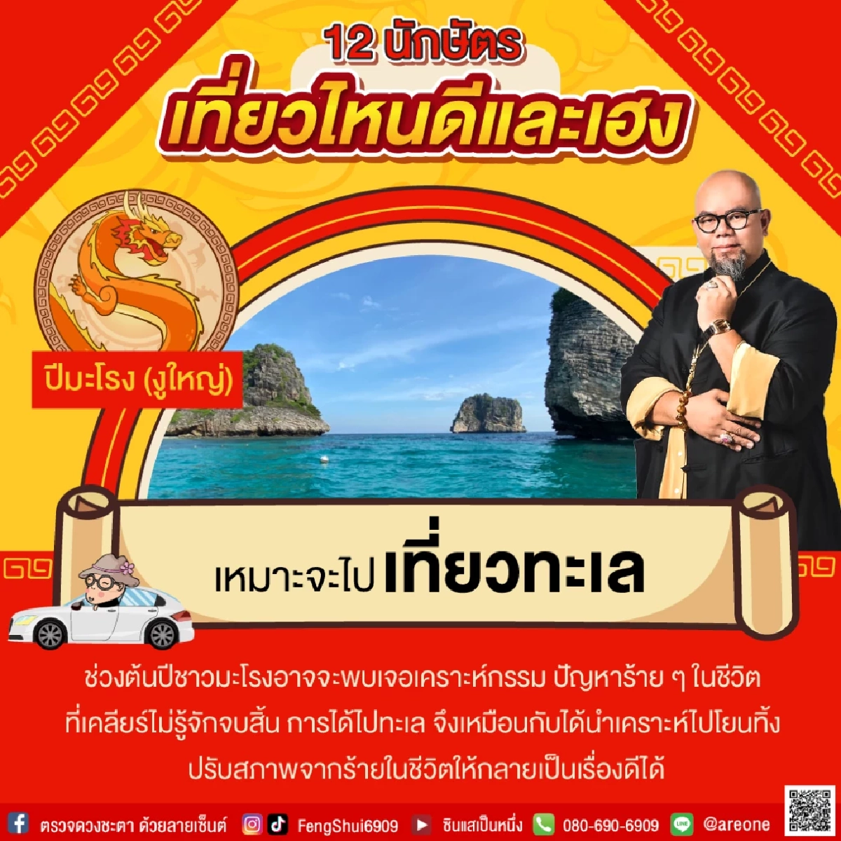 12 "นักษัตร" เที่ยวไหนดีและเฮง ประจำปี 2565 โดย อาจารย์เป็นหนึ่ง วงษ์ภูดร