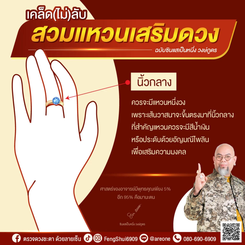 เคล็ดลับ "สวมแหวน" เสริมดวง โดย อาจารย์เป็นหนึ่ง