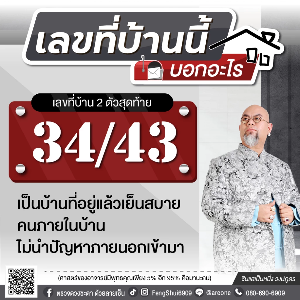 2 หลักสุดท้าย "เลขที่บ้าน" บอกอะไร ฉบับซินแสเป็นหนึ่ง วงษ์ภูดร