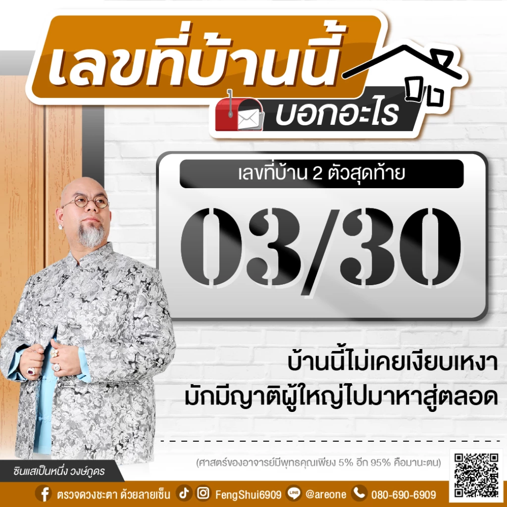 2 หลักสุดท้าย "เลขที่บ้าน" บอกอะไร ฉบับซินแสเป็นหนึ่ง วงษ์ภูดร