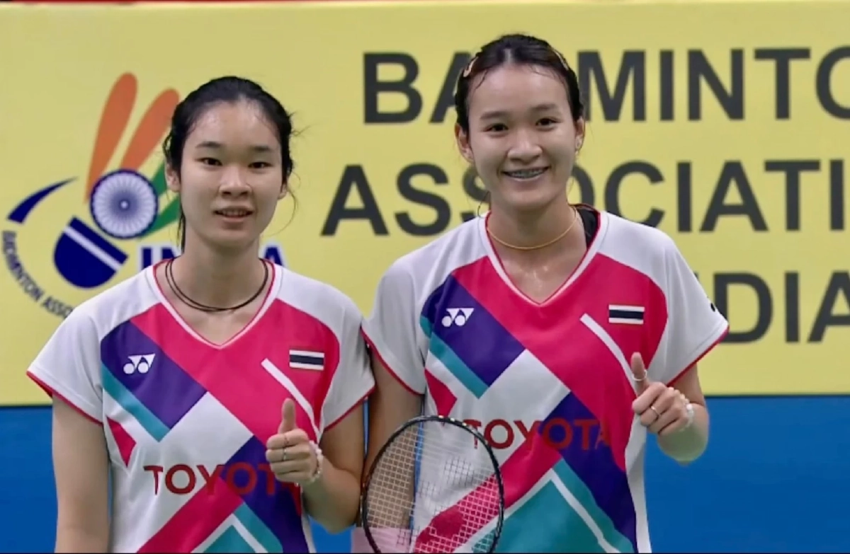 "มูนา เบญญาภา- อันนา นันทน์กาญจน์"  ซิวแบดมินตันหญิงคู่ อินเดีย โอเพ่น