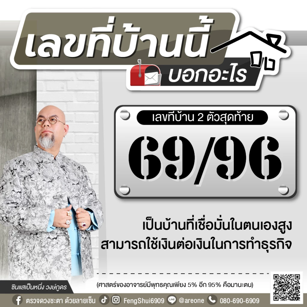 2 หลักสุดท้าย "เลขที่บ้าน" บอกอะไร ฉบับซินแสเป็นหนึ่ง วงษ์ภูดร