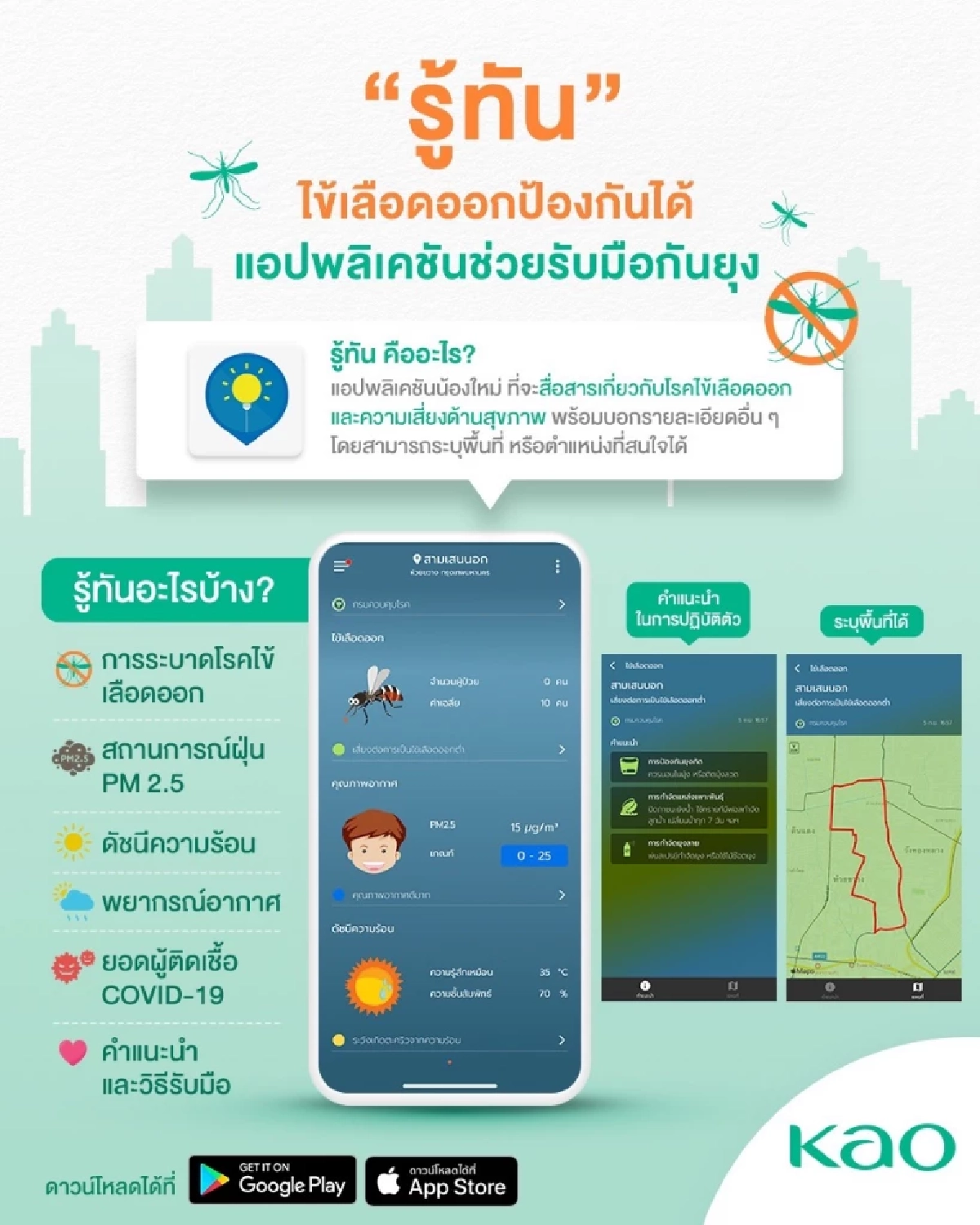 คาโอฯ เดินหน้าต่อยอดรณรงค์ลดการแพร่ระบาดของโรคไข้เลือดออก