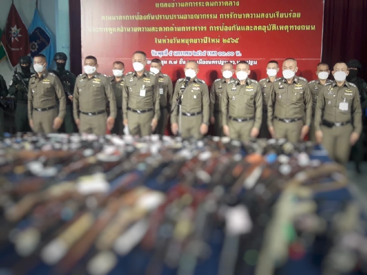 ตำรวจภาค 7 สรุป "กวาดล้างอาชญากรรม" รวบหลายคดีกว่า 7 พันราย