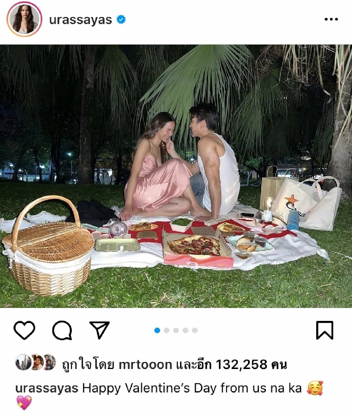 แฟนคลับฟิน "ญาญ่า-ณเดชน์" ฉลองวาเลนไทน์สุดหวาน ทุกอย่างเป็นรูปหัวใจ