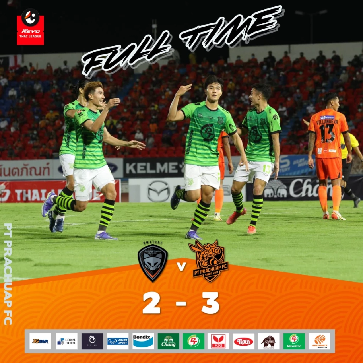 ต้นตอ "ฟันธงไทยลีก" ปราสาทสายฟ้า  ทุบ "ต่อพิฆาต"ตุนคะแนนยึดหัวตาราง