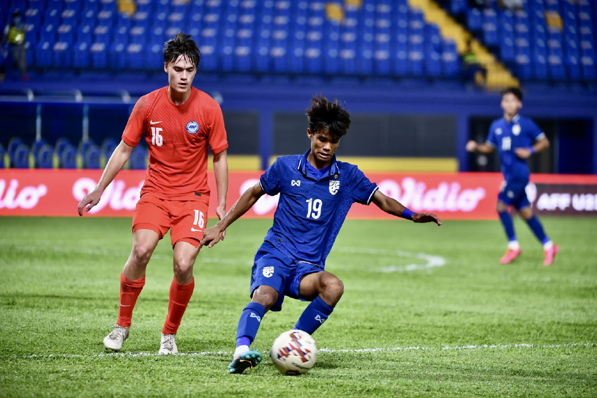 \"ฟุตบอลไทย U23\" ประเดิมคว้าชัยเหนือ สิงคโปร์ ศึกชิงแชมป์อาเซียน