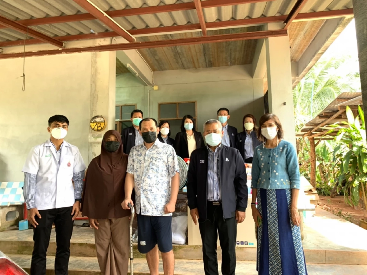 เจ้าหน้าที่สำนักงานประกันสังคมจังหวัดสงขลา เยี่ยมผู้ประกันตน  "ทุพพลภาพ"