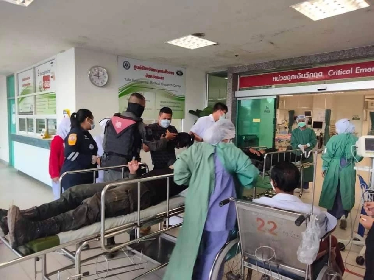 ยะลาป่วนไม่เลิก "คนร้ายลอบวางระเบิด"  ใกล้ถนนพาดรถไฟ ตร.สภ. ตาเซะ เจ็บ 2