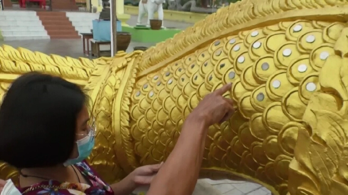 ทำบุญติดเกล็ด \"พญานาค 4 ตระกูล\" วัดศรีศรัทธาธรรม สมุทรสงคราม
