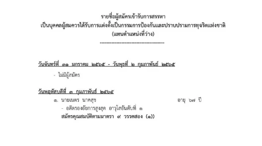 "เนตร นาคสุข" สมัคร “กรรมการ ป.ป.ช.” ขณะที่ผลสอบคดี "บอส" ยังไม่ออก