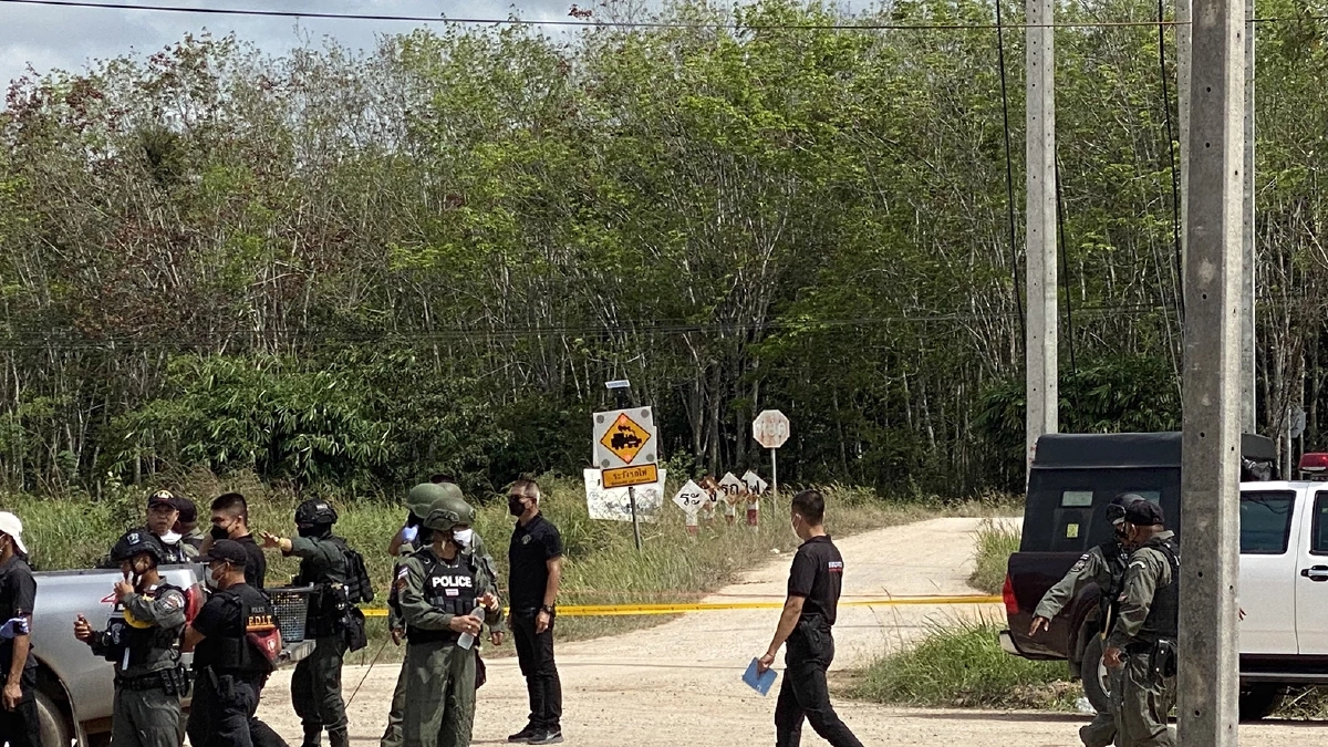 ยะลาป่วนไม่เลิก "คนร้ายลอบวางระเบิด"  ใกล้ถนนพาดรถไฟ ตร.สภ. ตาเซะ เจ็บ 2