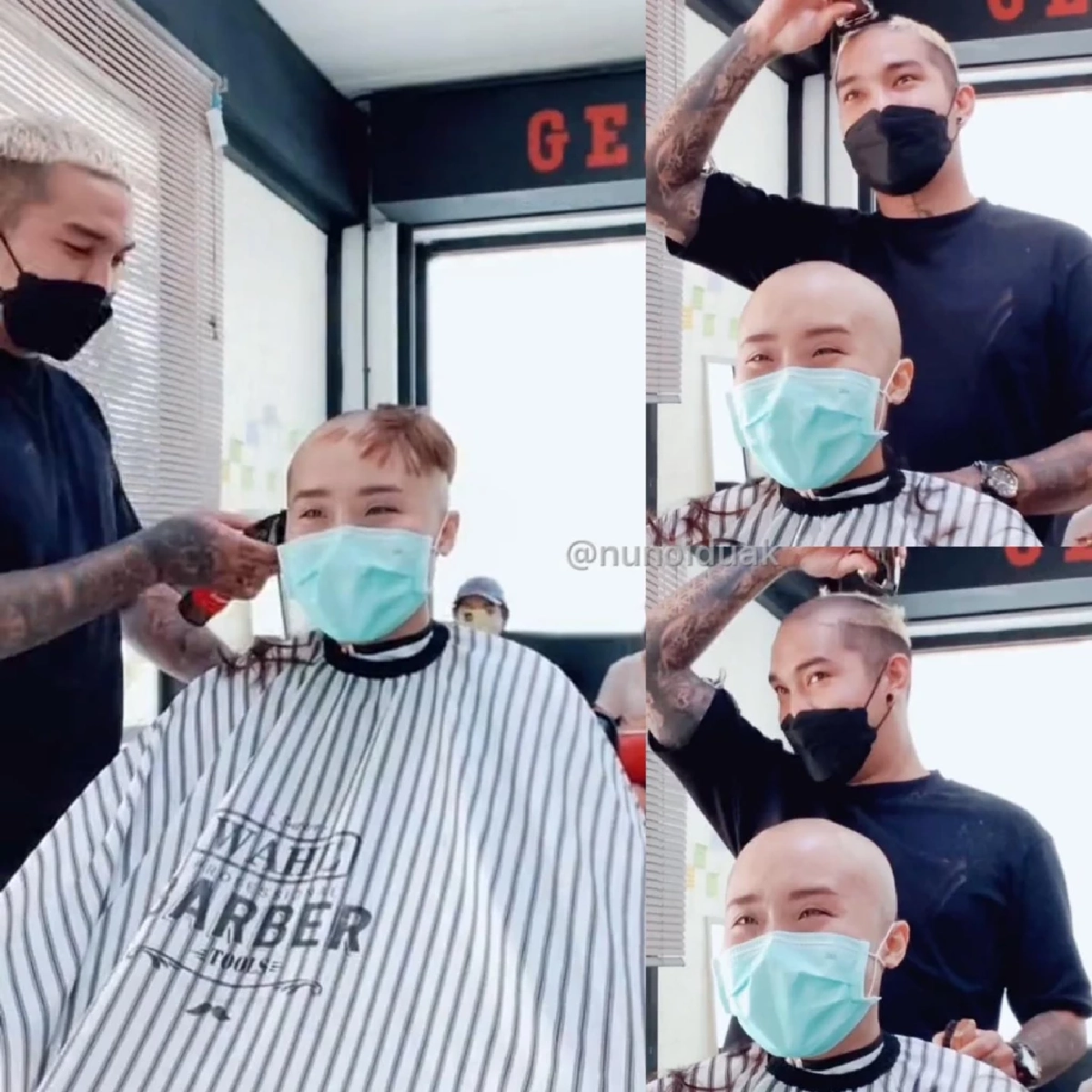 "ช่างตัดผม" เปิดโมเมนต์สุดซึ้งยอมโกนผมเป็นเพื่อนลูกค้าป่วยมะเร็ง (คลิป)