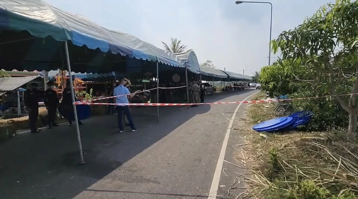 เขม่นในงานแต่ง ชักปืนยิงโดน ลูกชายที่ปรึกษา "นายก อบต.บางสมบูรณ์" เจ็บ 2