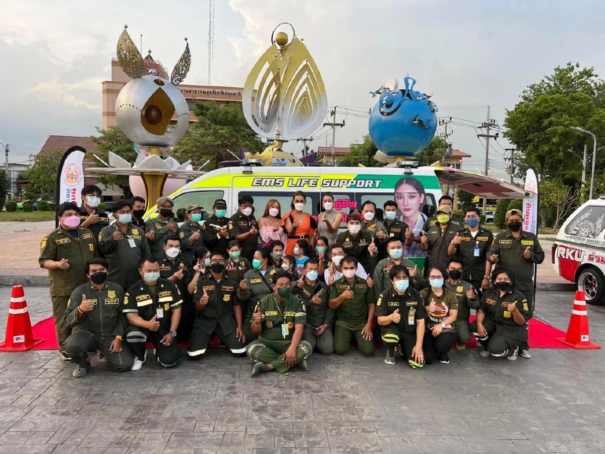 เสร็จแล้วรถกู้ชีพ "แตงโม" ใช้งบตกแต่งครึ่งล้าน มอบให้ทีมที่เจอศพคนแรก