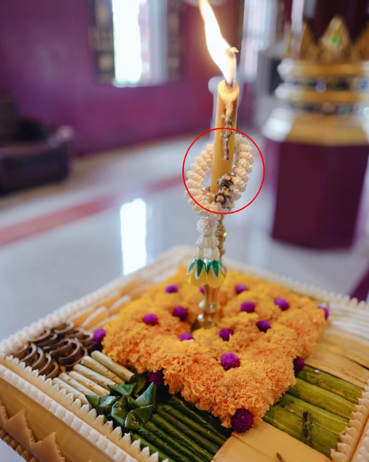 ช่วยกันดู "เบลล่า ราณี"ทำบุญใหญ่ ถ่ายภาพน้ำตาเทียนเห็นเลขอะไรกันบ้าง