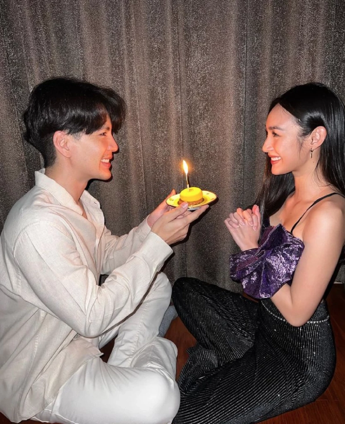 หวานมาก “นิว วงศกร” หย่อนคำหวานอวยพรวันเกิด “นาว ทิสานาฎ” แบบนี้ อ่านแล้วยิ้ม