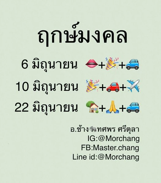 "หมอช้าง" เปิด "ฤกษ์มงคล" เดือน มิถุนายน มี 3 วันเท่านั้น