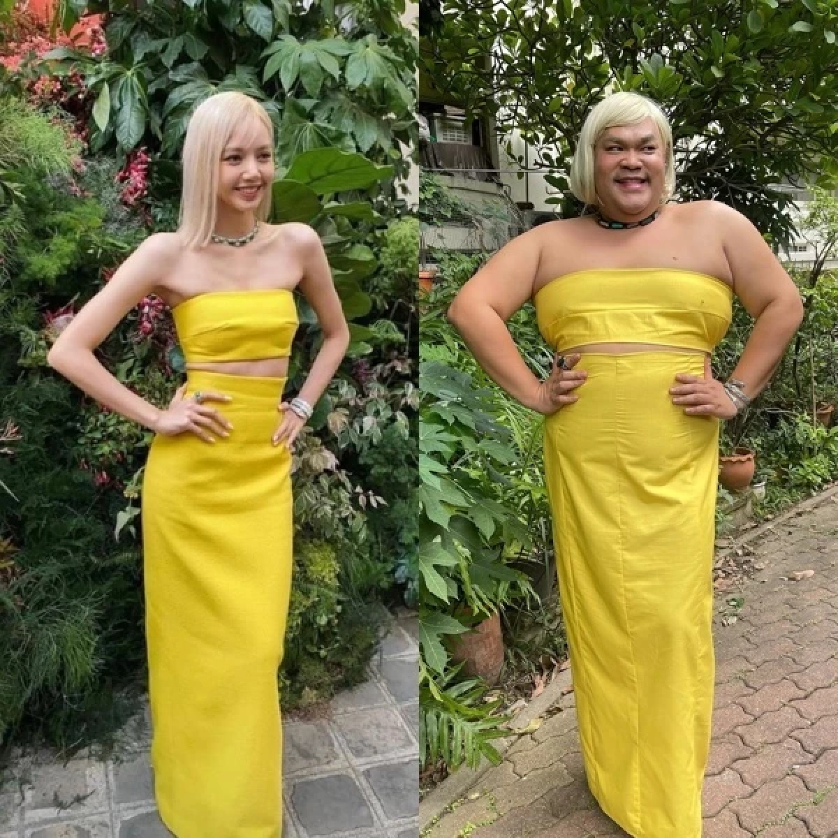 ส่องคู่แฝด "ลิซ่า" แต่งลุคเดียวกันจากงาน BVLGARI สวยเป๊ะไม่แพ้กัน