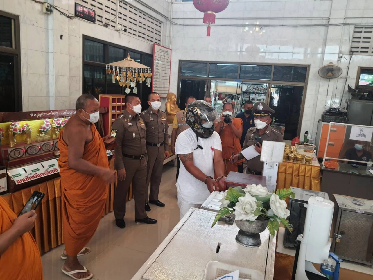 สืบมีนบุรีร่วมกับสืบสวนนครบาล 3 รวบ "โจร" มือไวย่องขโมยเงินบริจาควัด