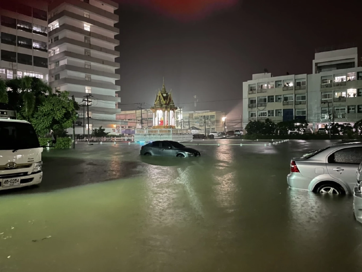 พายุฝนถล่ม น้ำท่วมตัวเมืองชัยภูมิคืนวันที่ 11 ก.ค.65