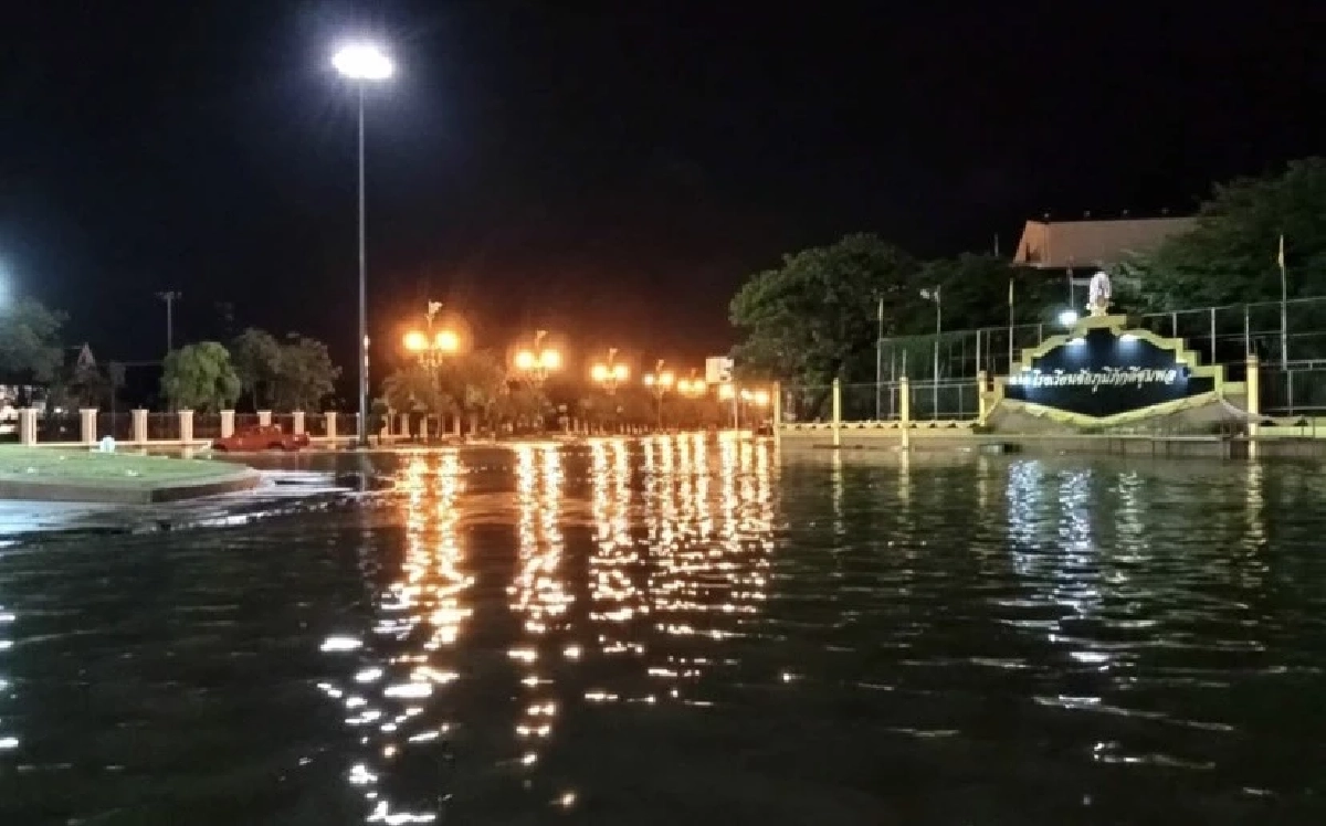 พายุฝนถล่ม น้ำท่วมตัวเมืองชัยภูมิคืนวันที่ 11 ก.ค.65