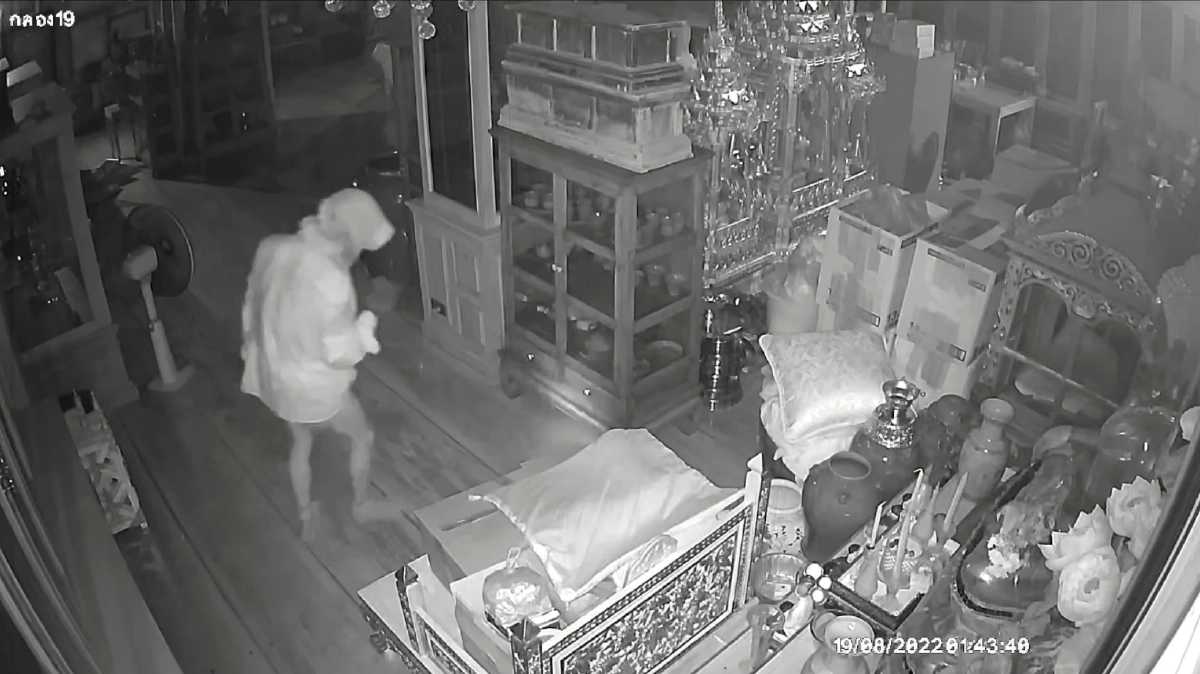 รวบโจรคลุมหน้า  งัดพิพิธภัณฑ์"คุณแม่บุญเรือน" ได้ทรัพย์สินกว่า 5.8 ล้านบาท
