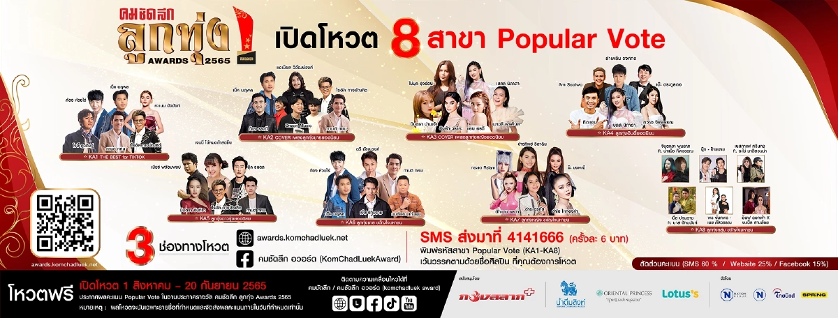 ข่าวดี  "คมชัดลึก ลูกทุ่ง AWARDS 2565" เปิดกิจกรรมลุ้นบัตร FAN CLUB ZONE เช็ก