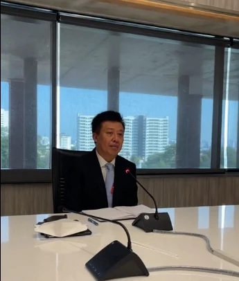 สุทธิพล พัชรนฤมล ผู้แทนบริษัทซิโน-ไทย เอ็นจิเนียริ่ง แอนด์ คอนสตรัคชั่น จำกัด (มหาชน)