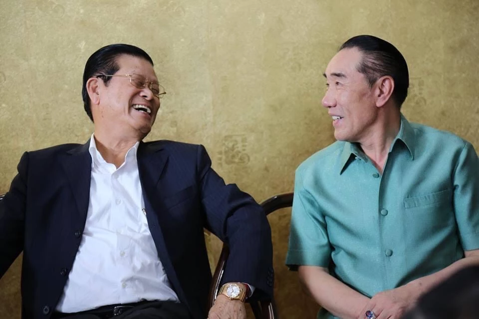   จ้าว เหว่ย และสมสะหวาด เล้งสะหวัด อดีตรองนายกฯลาว 