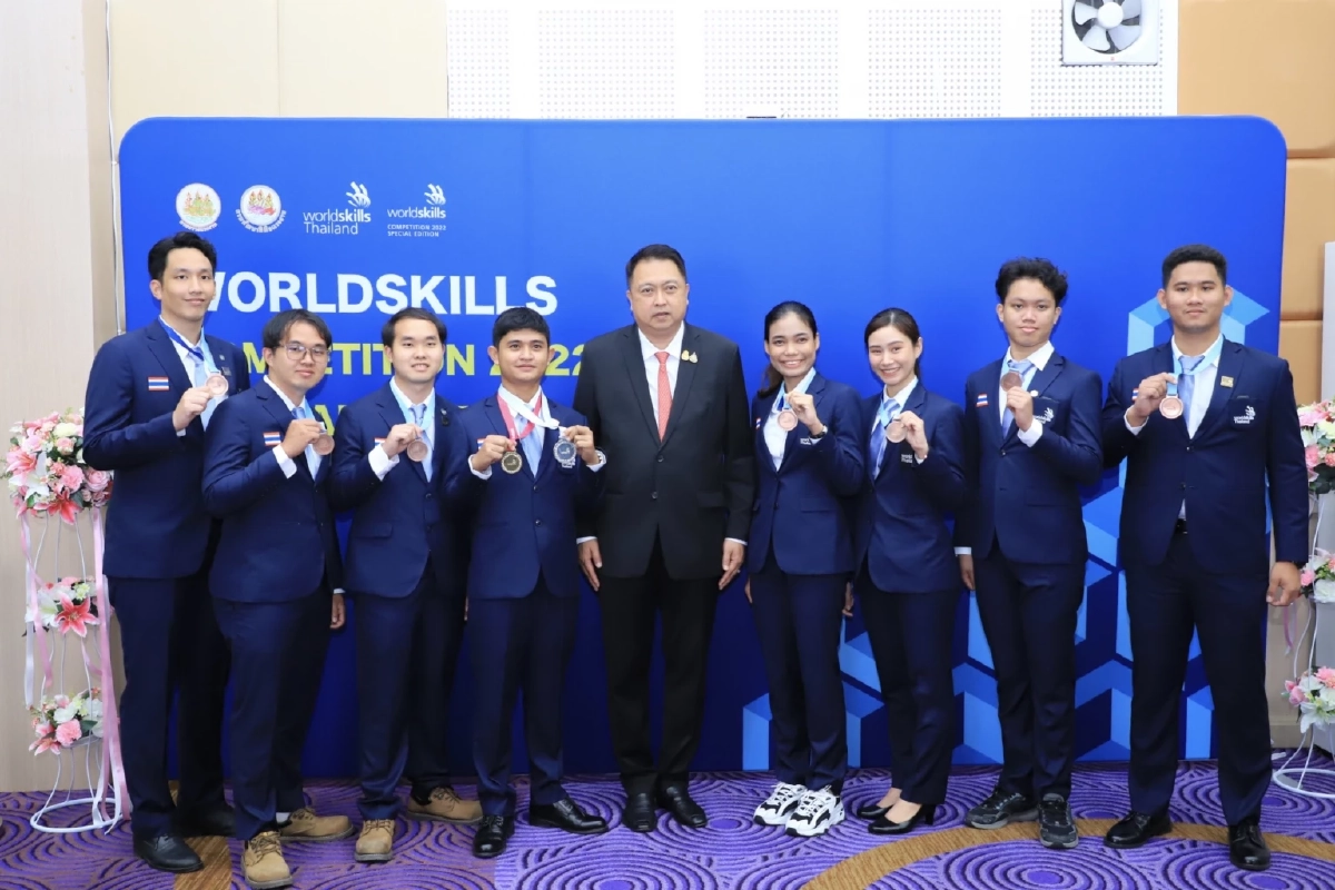 เด็กไทยเจ๋งคว้า 7 เหรียญแข่งขันฝีมือโลก จากเวทีWorldSkills ครั้งที่ 46