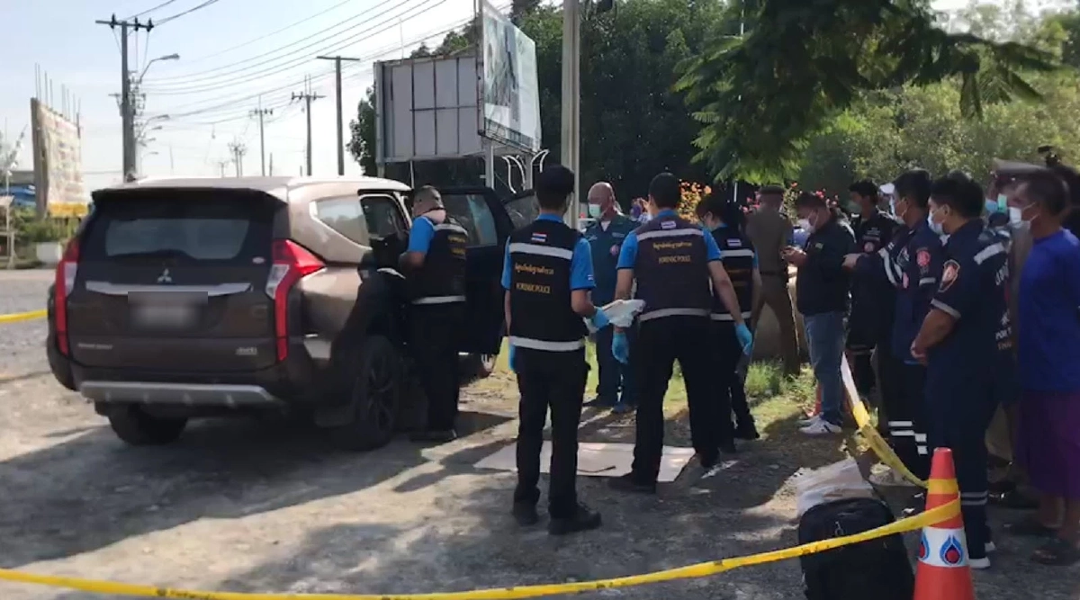 หนุ่มใหญ่เสี่ยสิ่งทอ จอดรถหน้าวัด "ยิงตัวเองดับ" คาดปมปัญหาธุรกิจ