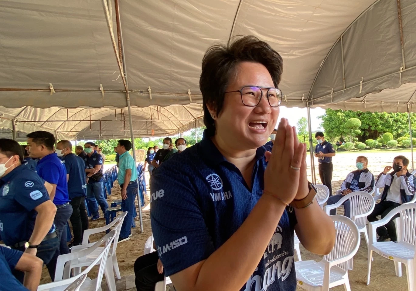 น.ส.บุณย์ธิดา สมชัย หรือ แนน ส.ส.อุบลราชธานี ร่วมงานวันเกิดเนวิน