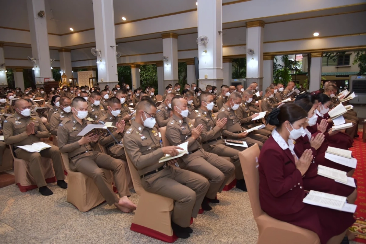 ตร.จัดพิธีเจริญพระพุทธมนต์ ถวาย "เจ้าฟ้าพัชรกิติยาภา"