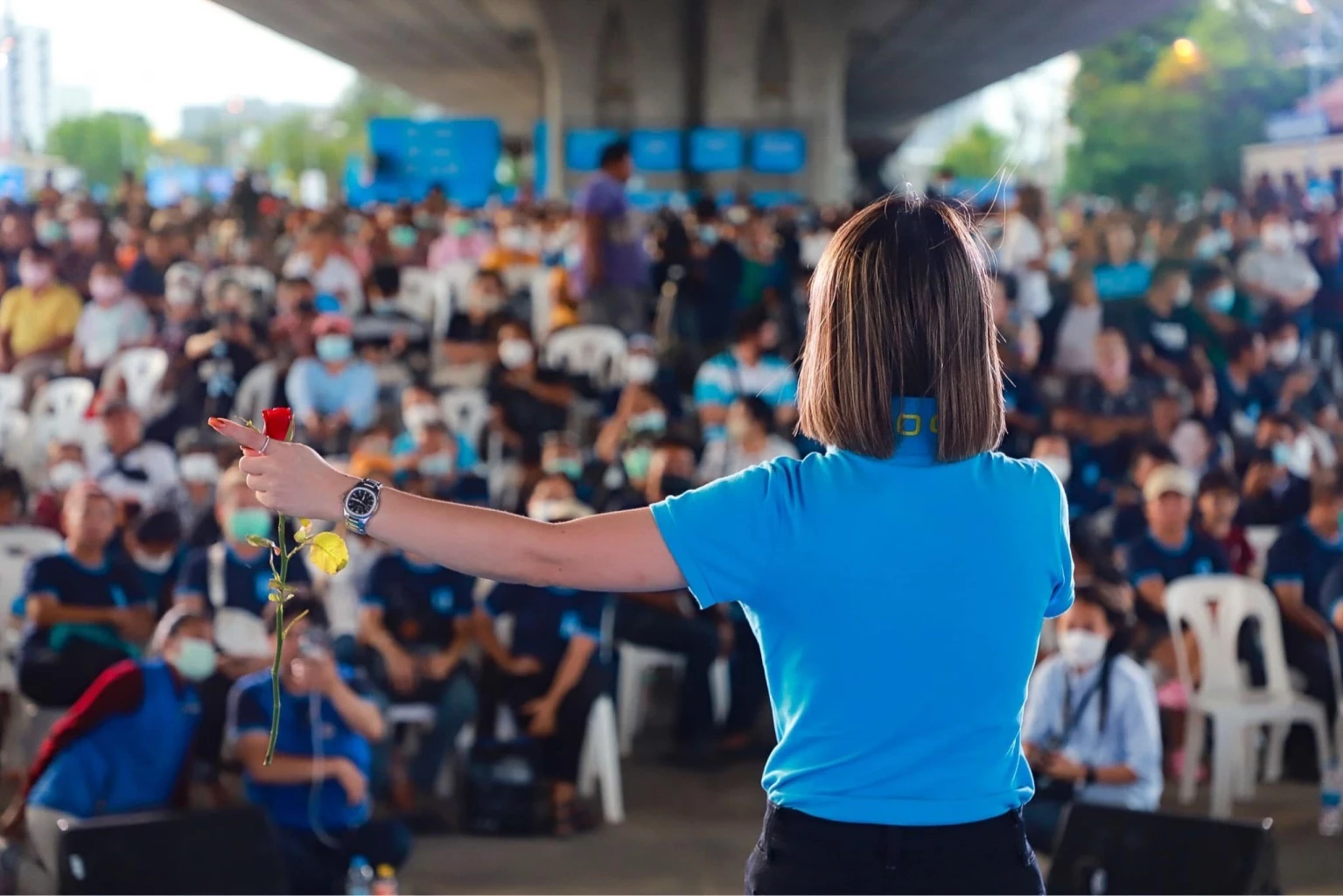 น.ส.วทันยา บุนนาค ประธานคณะทำงานนวัตกรรมการเมือง กทม. ปชป. 