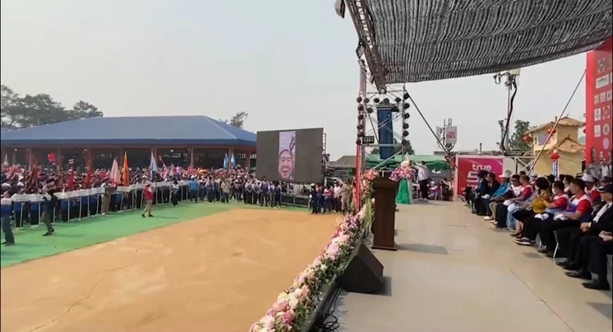 พล.อ.ประวิตร วงษ์สุวรรณ วีดีโอคอลเปิดงาน "แม่สลองเกมส์"