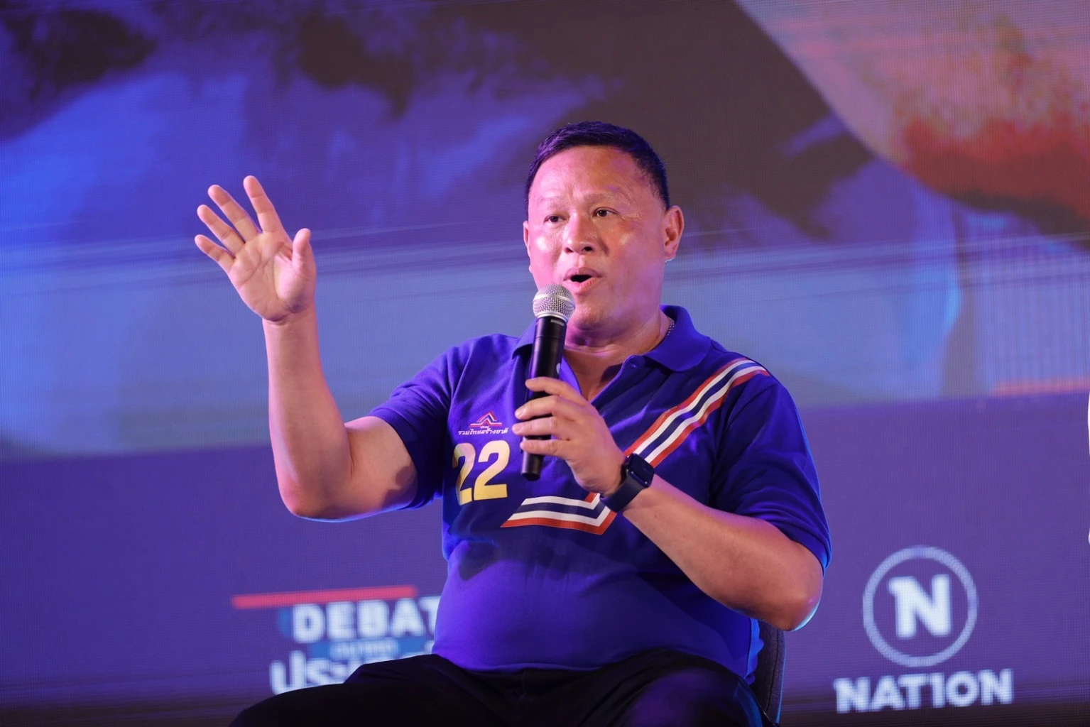 ดร.หิมาลัย ผิวพรรณ หรือ "เสธ.หิ" ในฐานะผู้ประสานงานพรรครวมไทยสร้างชาติ ประจำภาคเหนือ