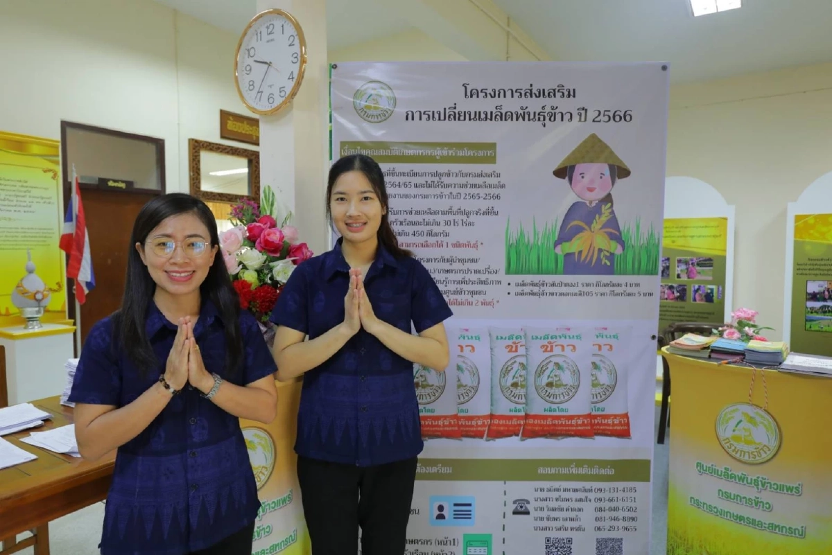 'เปลี่ยนเมล็ดพันธุ์ข้าว' ให้ชาวนาได้ใช้เมล็ดข้าวพันธุ์ดีมีคุณภาพ