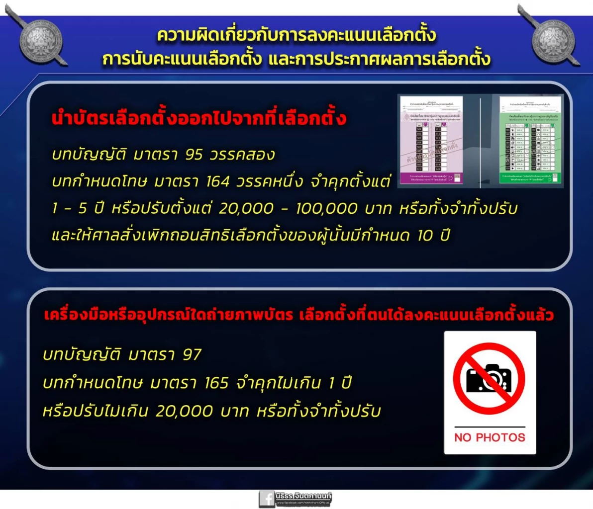 ตร. เตือนประชาชนระวังทำผิดข้อกฎหมายเลือกตั้ง เร่งประชาสัมพันธ์