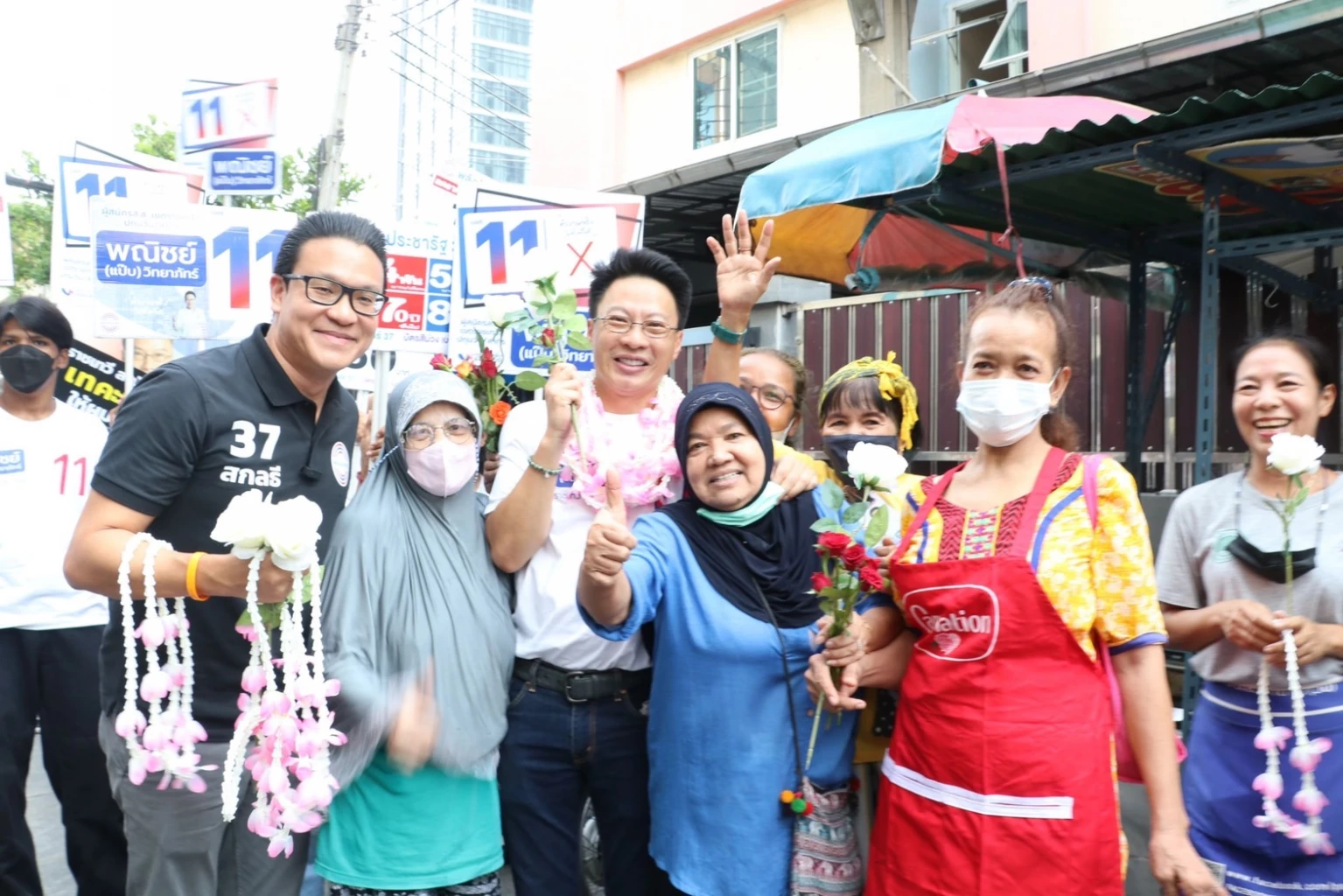 พรรคพลังประชารัฐลงพื้นที่เขตราชเทวี