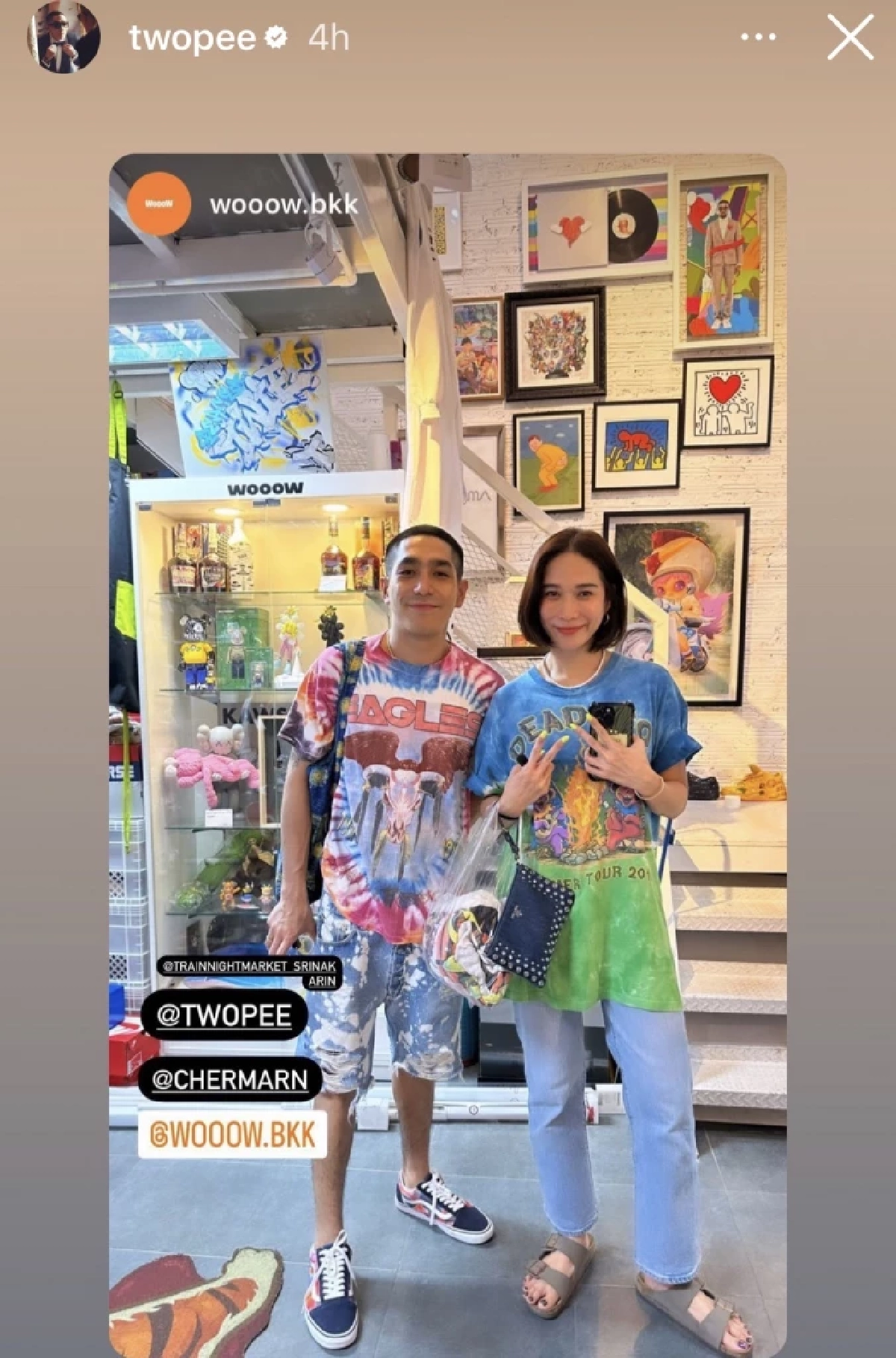 'พลอย เฌอมาลย์ - โต้ง ทูพี' หวานไม่มีแผ่ว เดินตลาดนัดชวนฟินจิกหมอน